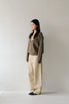 Soft Layered Knit Set-BROWN