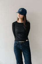 Layered basic tops-BLACK