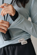 Layered basic tops-BLUE