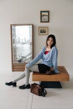 Soft Layered Knit Set-BLUE