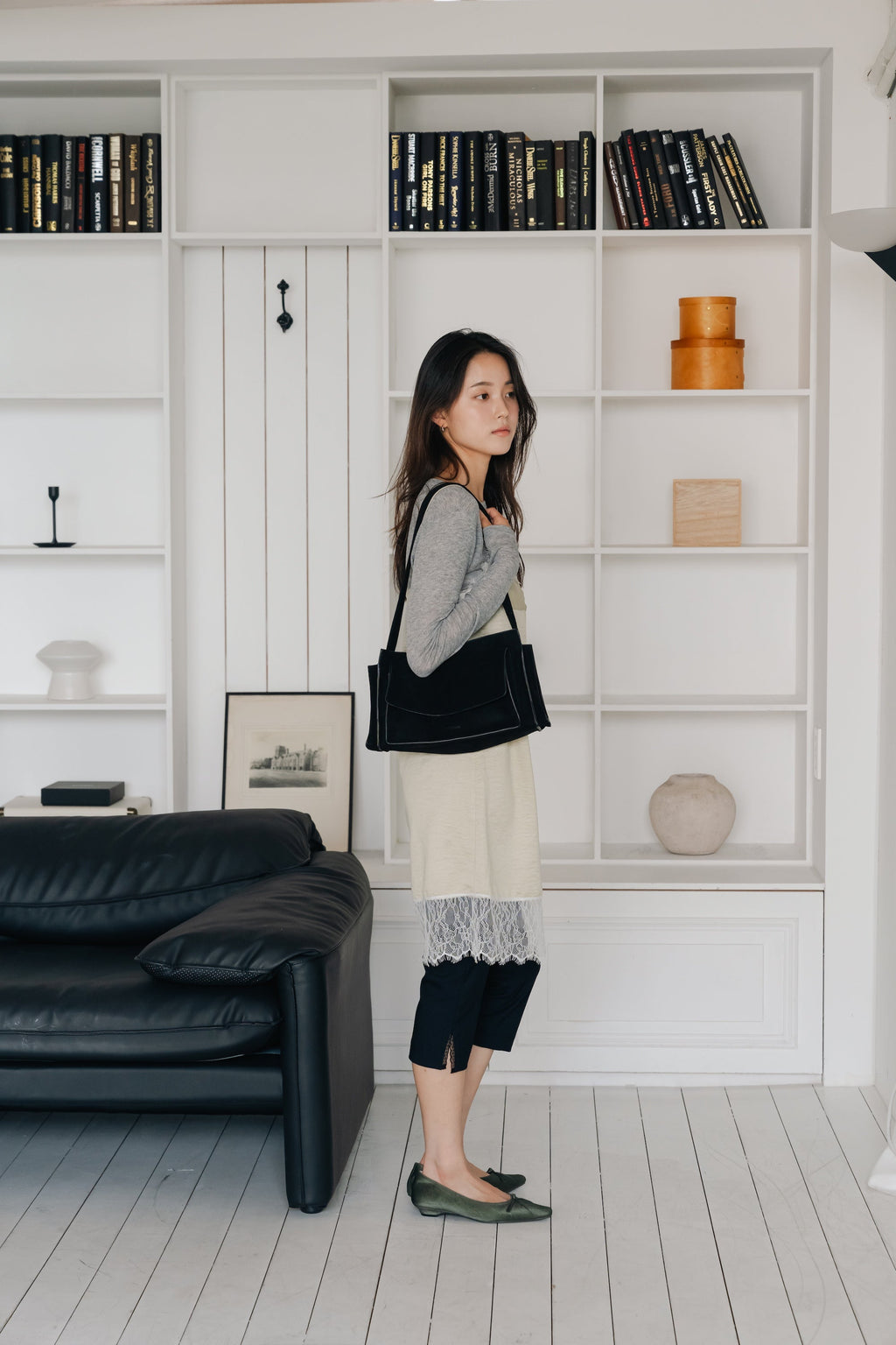 Layered basic tops-GREY