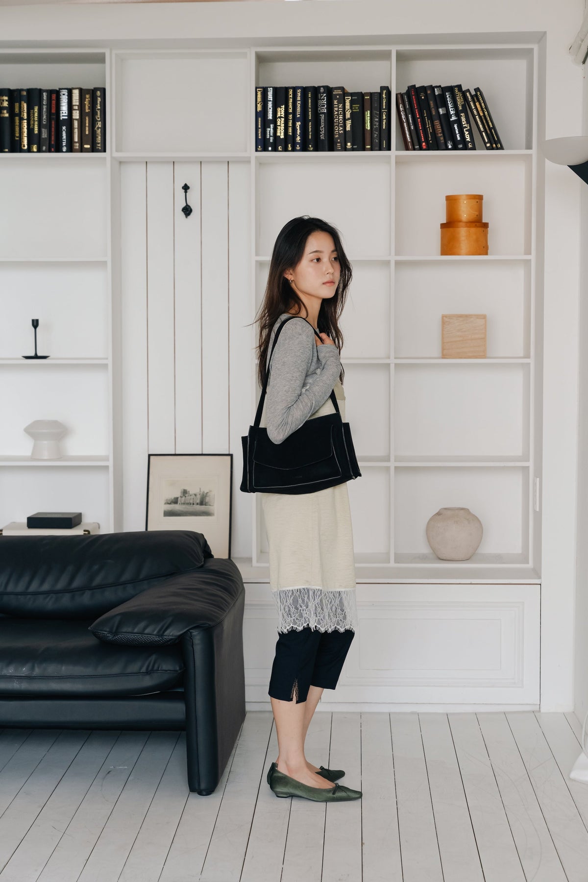 Layered basic tops-GREY