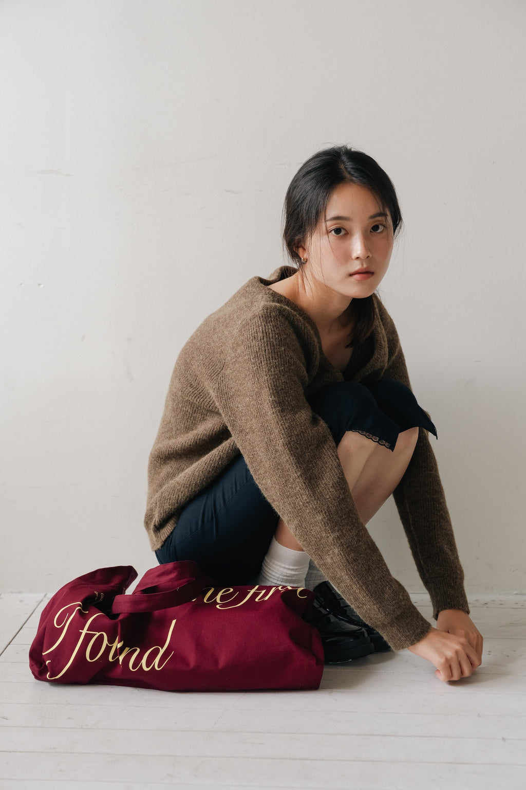Soft Layered Knit Set-BROWN