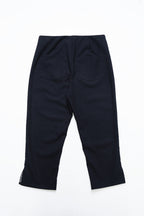 Cropped Slim Pants-NAVY