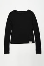 Layered basic tops-BLACK