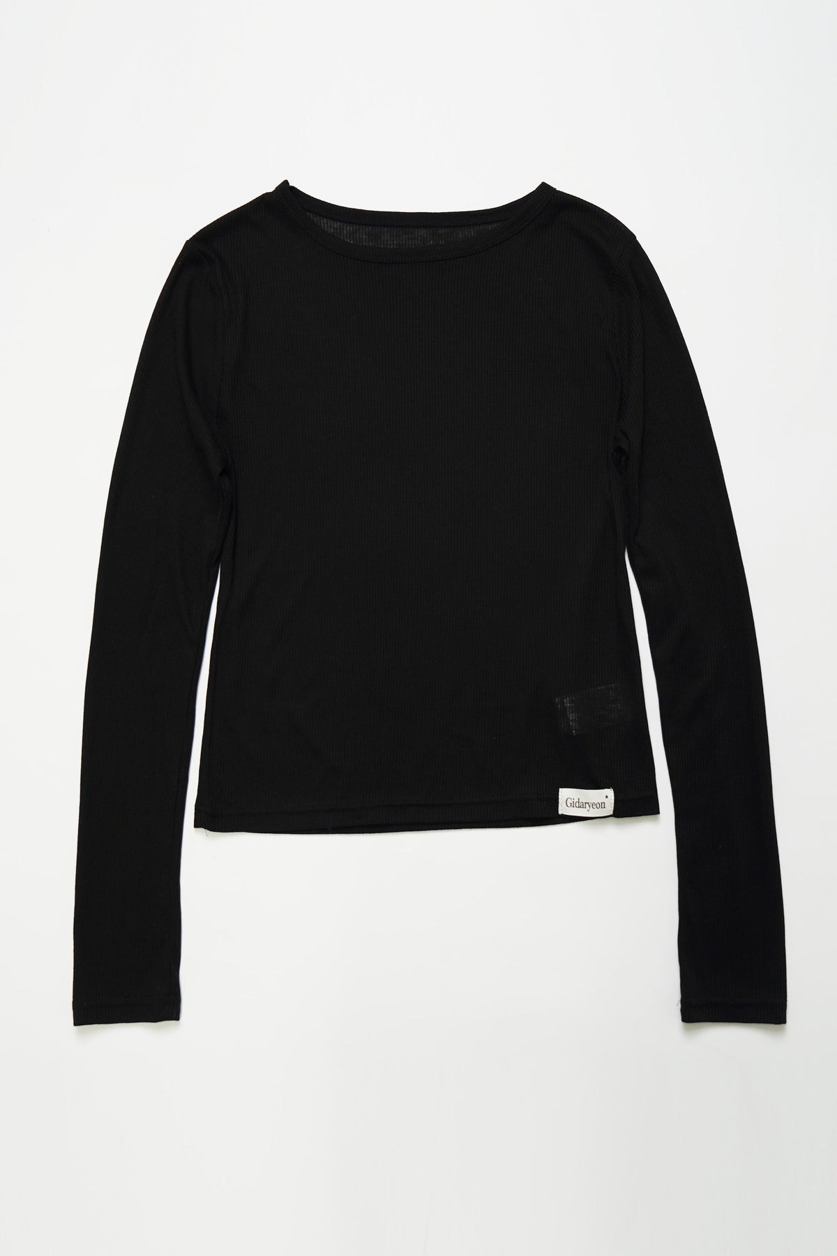 Layered basic tops-BLACK