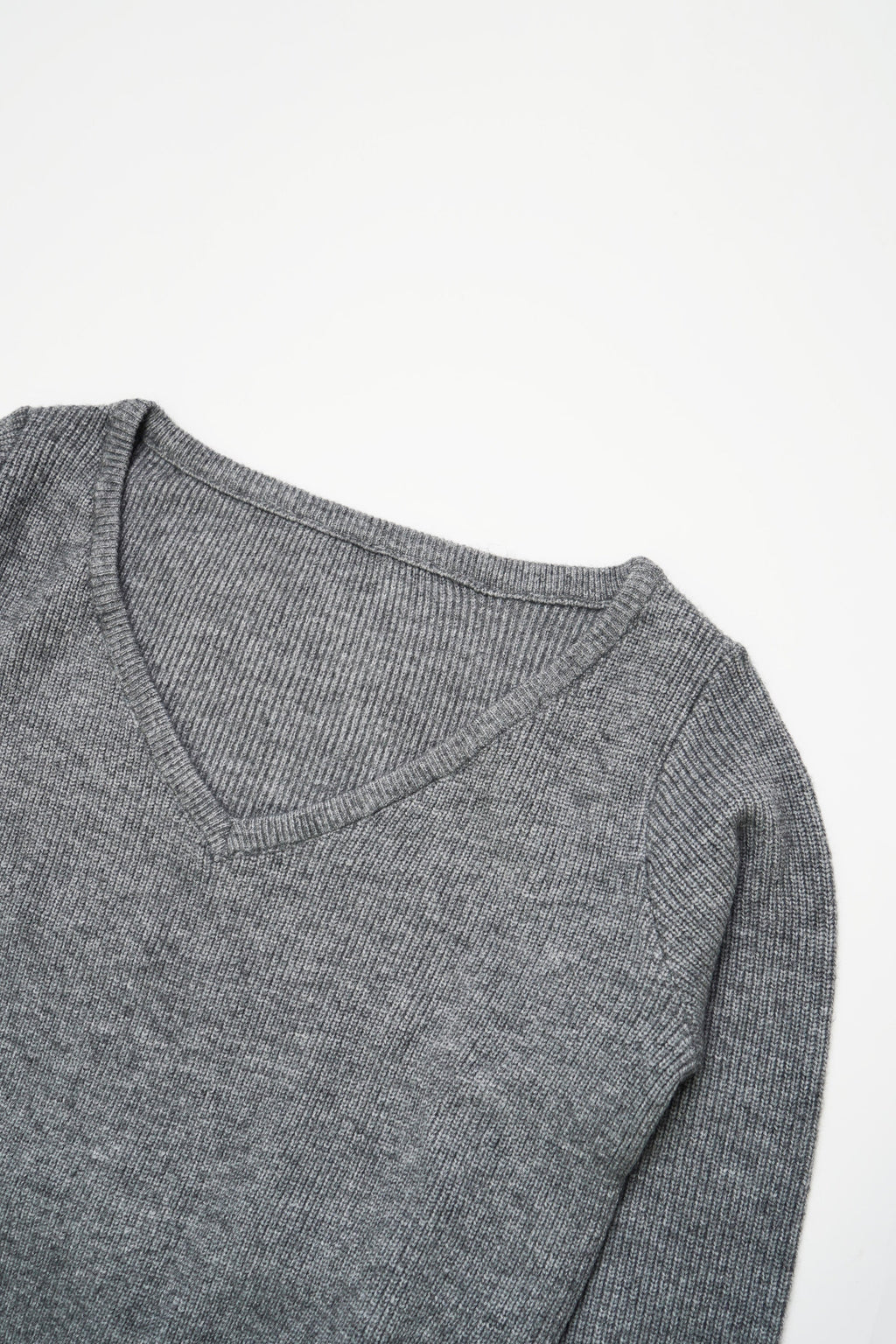Soft Layered Knit Set-GREY