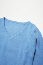 Soft Layered Knit Set-BLUE