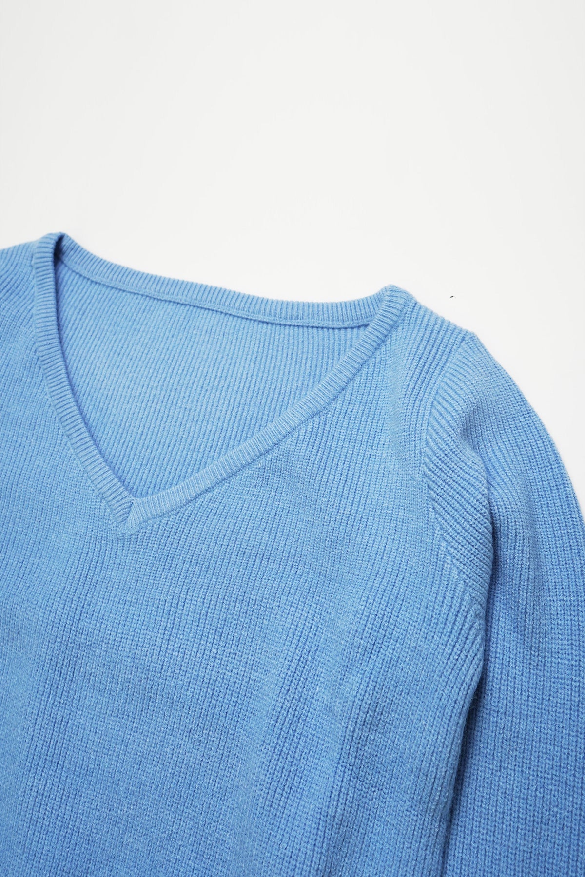 Soft Layered Knit Set-BLUE