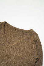 Soft Layered Knit Set-BROWN