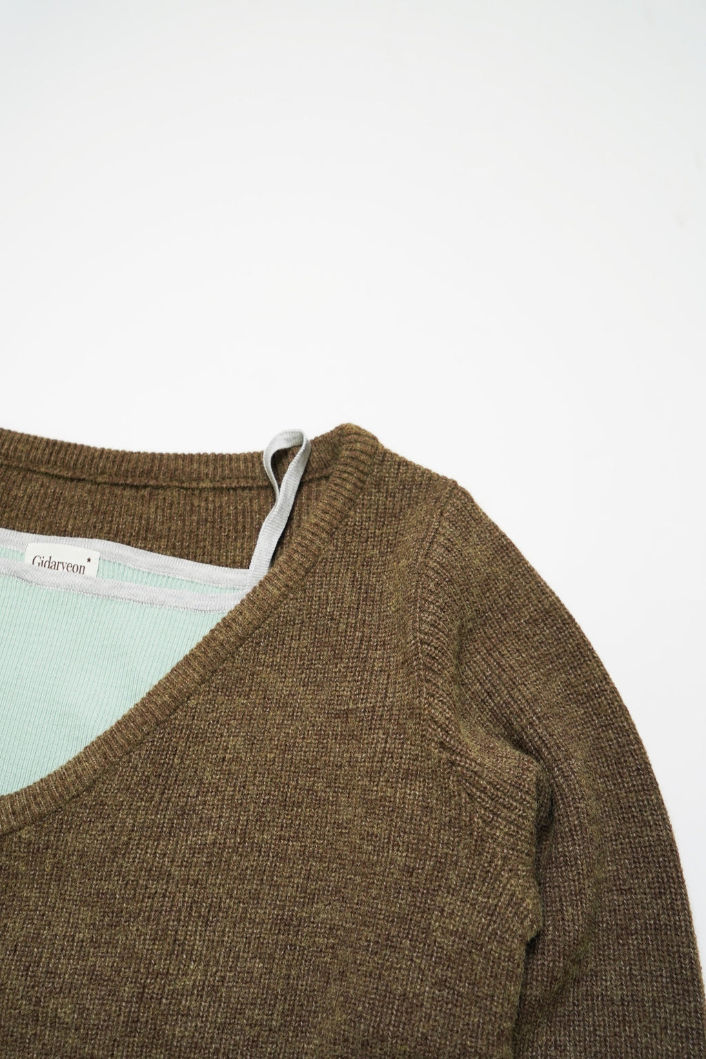 Soft Layered Knit Set-BROWN