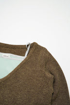 Soft Layered Knit Set-BROWN