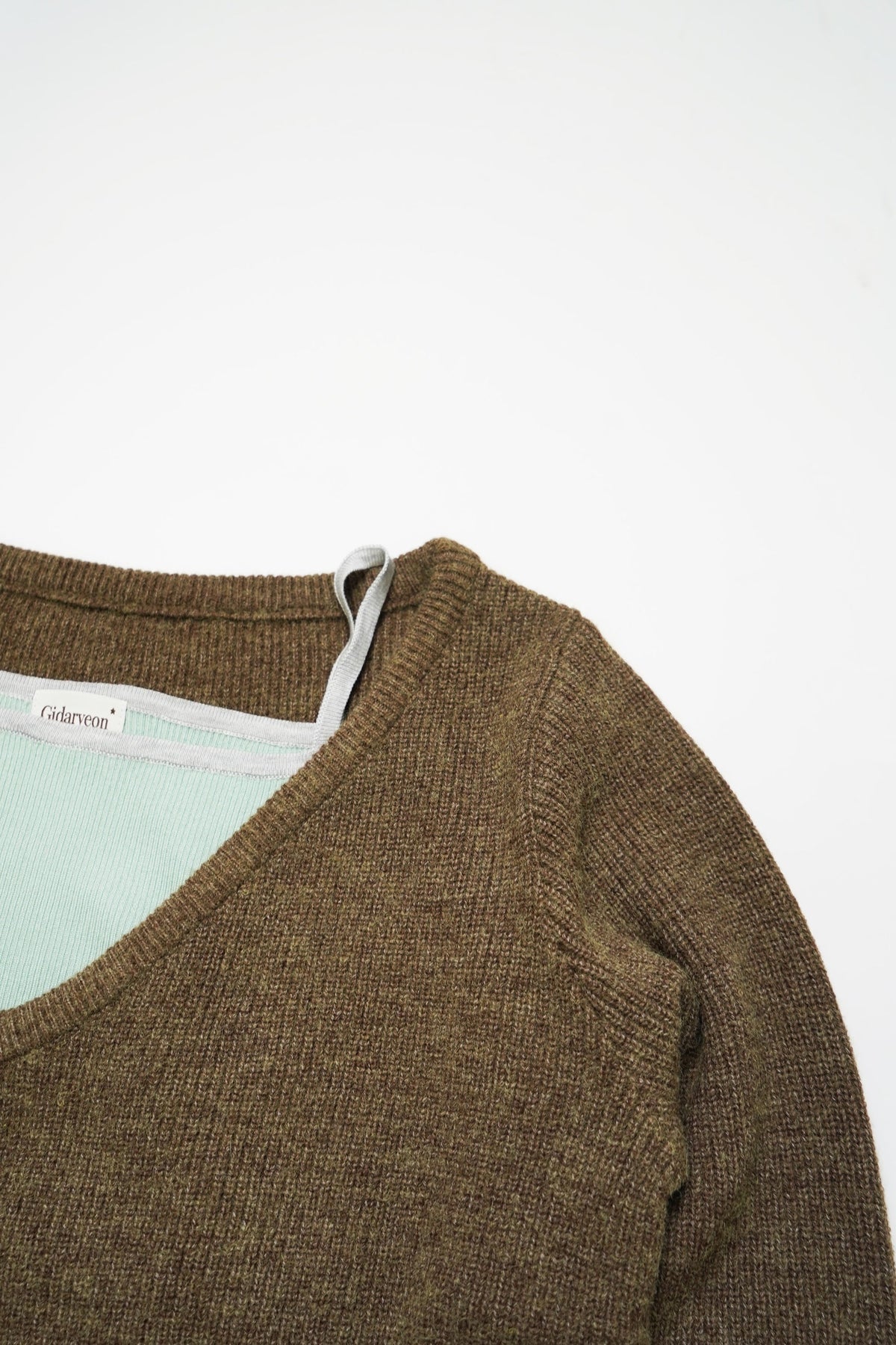 Soft Layered Knit Set-BROWN