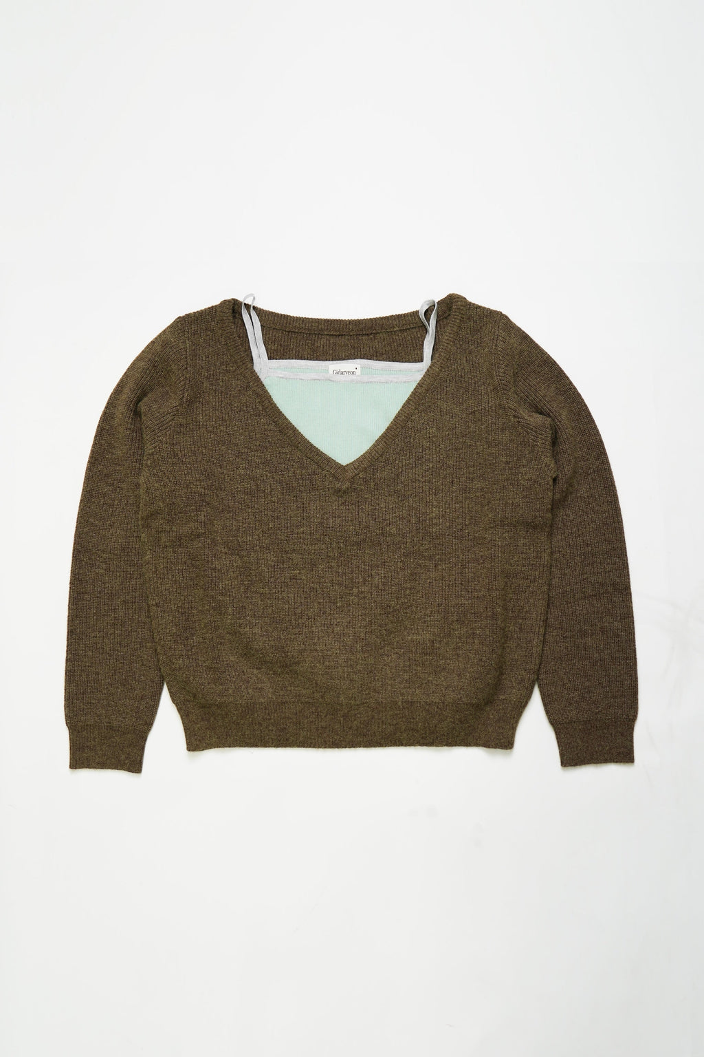 Soft Layered Knit Set-BROWN