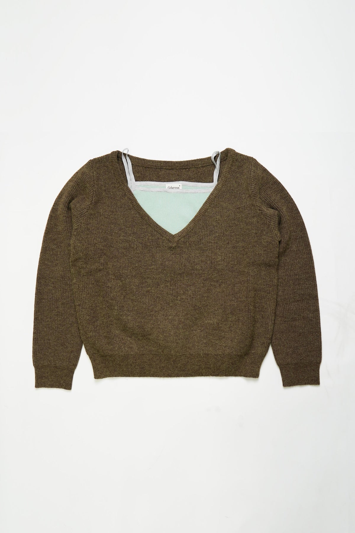 Soft Layered Knit Set-BROWN