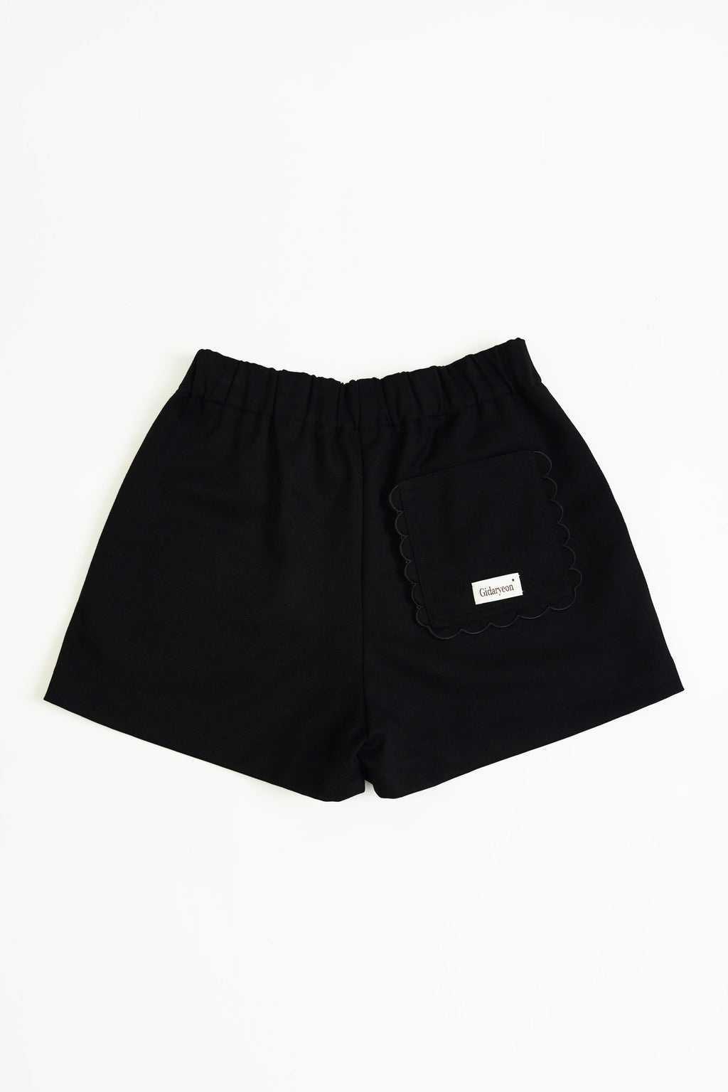 Back Frill Shorts-GREY