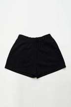 Back Frill Shorts-BLACK