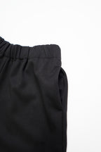 Back Frill Shorts-BLACK
