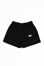 Back Frill Shorts-BLACK